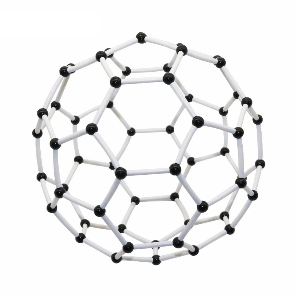 Modelo de estructura molecular de carbono 60 Modelo molecular de química orgánica Marco de carbono Herramienta de experimento didáctico 1 juego