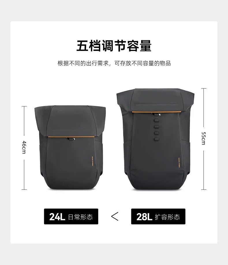 Mochila Mark Ryden para hombre, impermeable, para portátil de 17,3 pulgadas, multifunción, para viajes de negocios, de gran capacidad.
