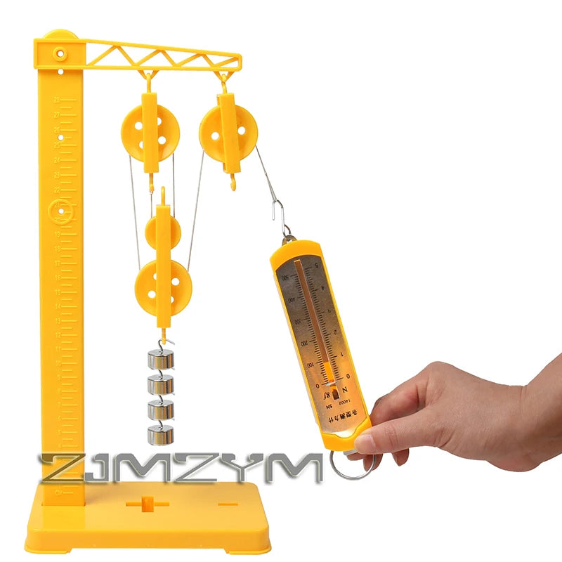 1 juego de mecánica física del movimiento, conjunto experimental, herramienta de enseñanza de demostración científica experimental para la escuela, fuerza de fricción