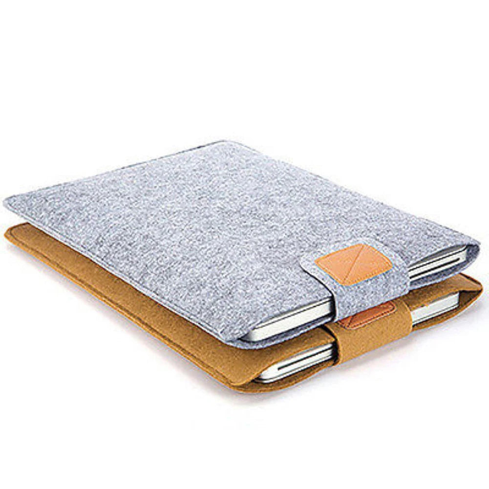 Funda de fieltro delgada para tableta, funda protectora para MacBook Air Pro de 11, 13 y 15 pulgadas, color sólido