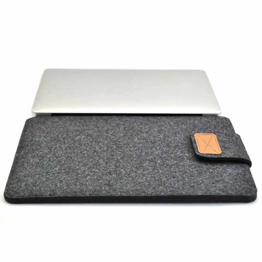 Funda de fieltro delgada para tableta, funda protectora para MacBook Air Pro de 11, 13 y 15 pulgadas, color sólido