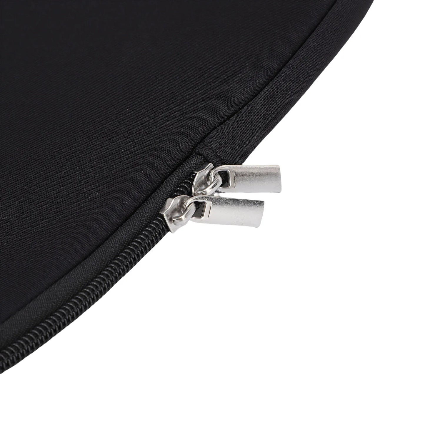 Funda para tableta negra de espuma de neopreno impermeable, portátil, con cremallera, para portátil, funda de viaje