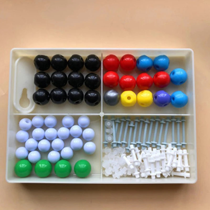 Kit de modelo molecular químico, moléculas de química orgánica e inorgánica, conjunto de estructura de 50 átomos, experimento de enseñanza científica