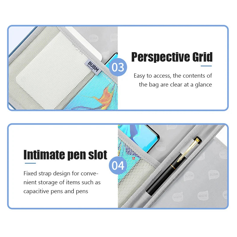 Funda para iPad, bolsa de almacenamiento para tableta, funda portátil de PU suave para tableta, funda impermeable resistente al desgaste para iPad de 10,9 pulgadas