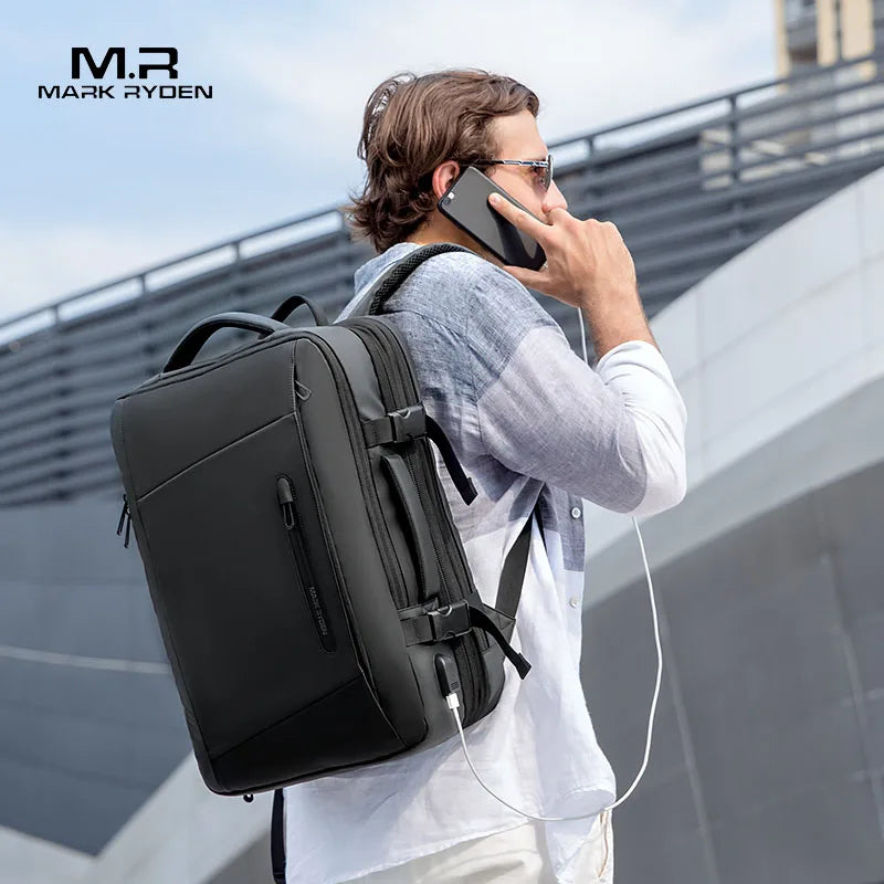 Mochila para portátil de 17 pulgadas para hombre, de negocios, de 40 l, homologada para viajar.