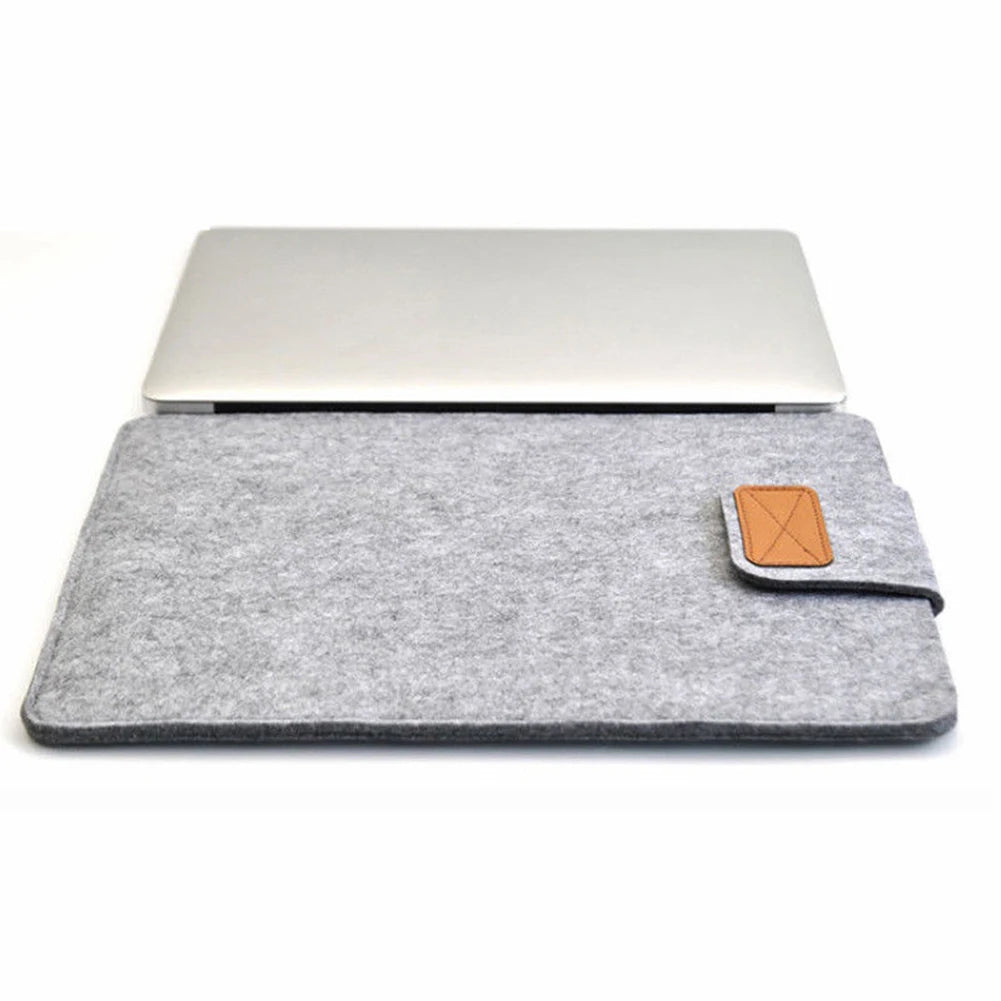 Funda de fieltro delgada para tableta, funda protectora para MacBook Air Pro de 11, 13 y 15 pulgadas, color sólido
