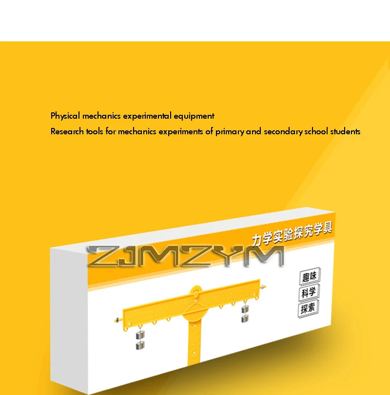 1 juego de mecánica física del movimiento, conjunto experimental, herramienta de enseñanza de demostración científica experimental para la escuela, fuerza de fricción