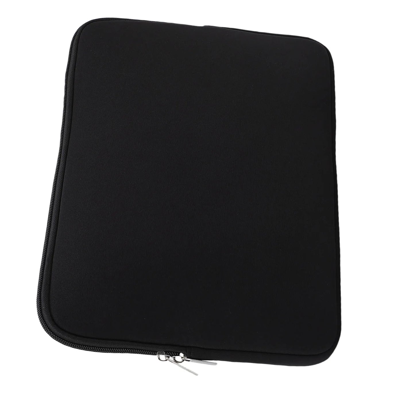 Funda para tableta negra de espuma de neopreno impermeable, portátil, con cremallera, para portátil, funda de viaje