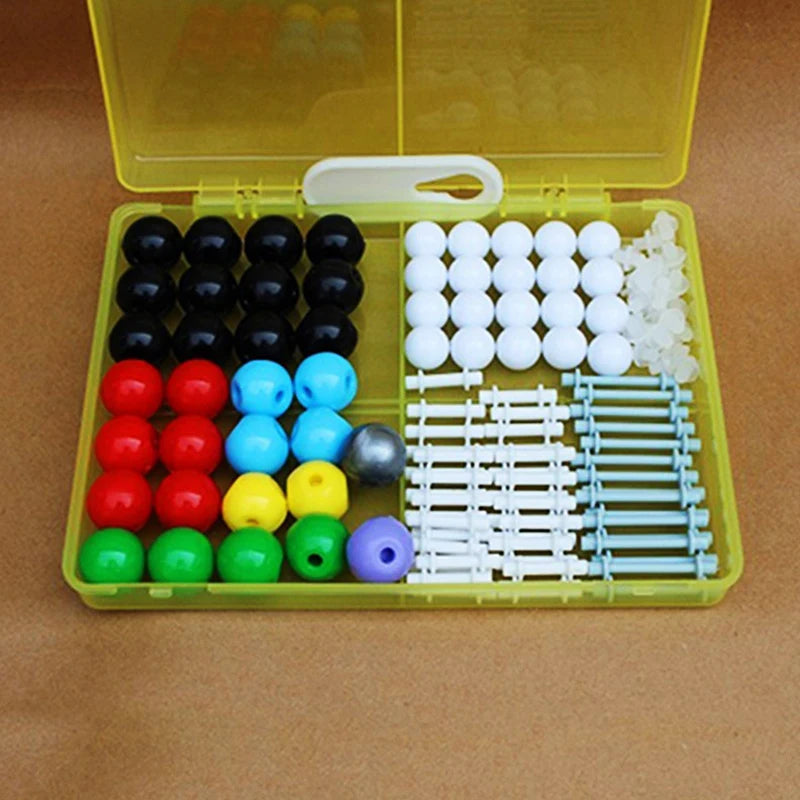 Kit de modelo molecular químico, moléculas de química orgánica e inorgánica, conjunto de estructura de 50 átomos, experimento de enseñanza científica