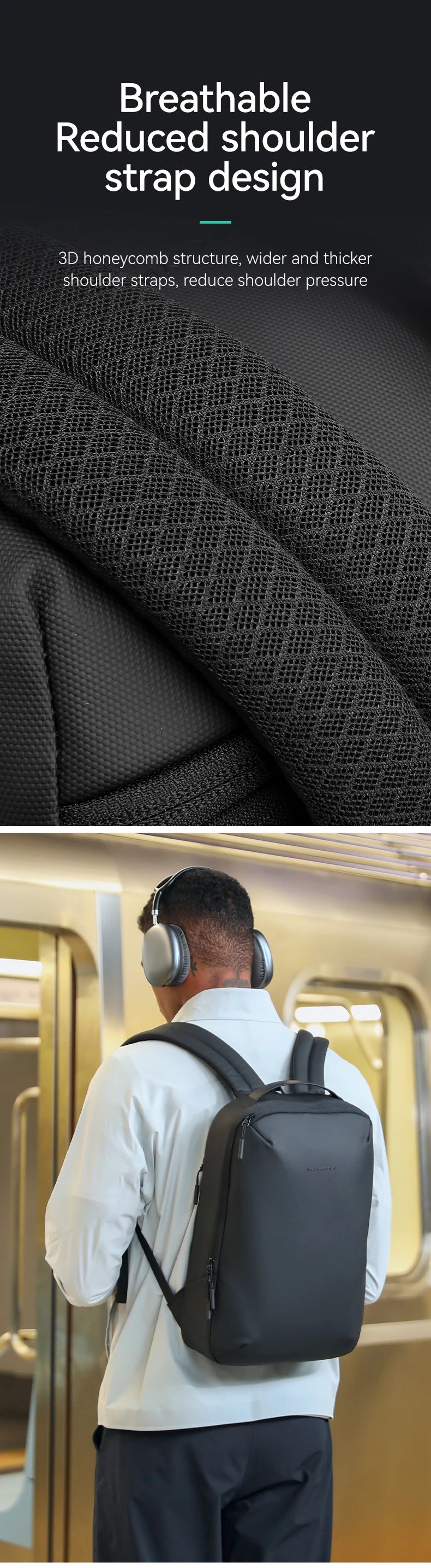 Mochilas ligeras de gran capacidad y alta calidad para viajes de corta distancia para hombre de Mark Ryden 2025.