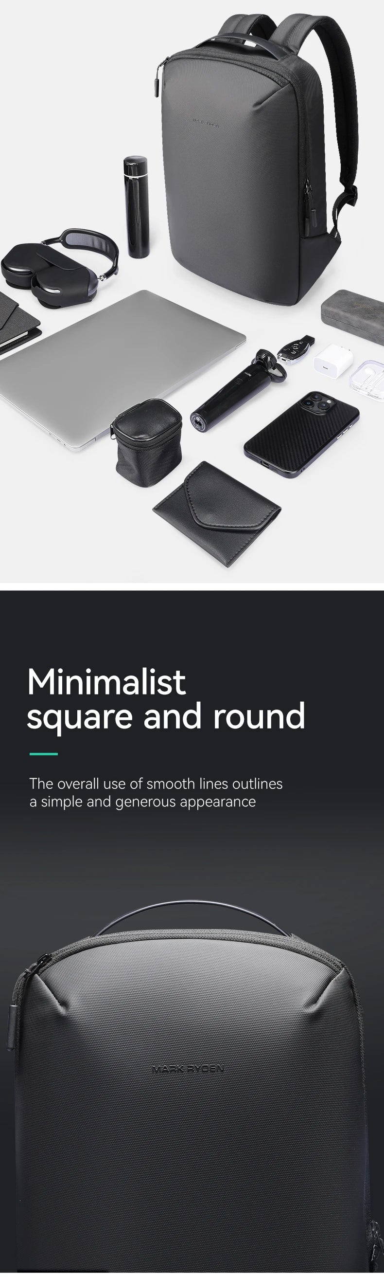 Mochilas ligeras de gran capacidad y alta calidad para viajes de corta distancia para hombre de Mark Ryden 2025.