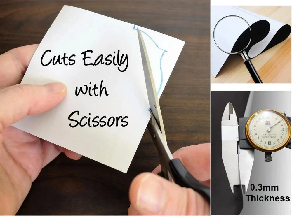 Pizarra magnética de 40 x 60 cm, papel de borrado en seco, ideal para aulas, oficinas, refrigeradores, paredes, 40 x 60 cm.