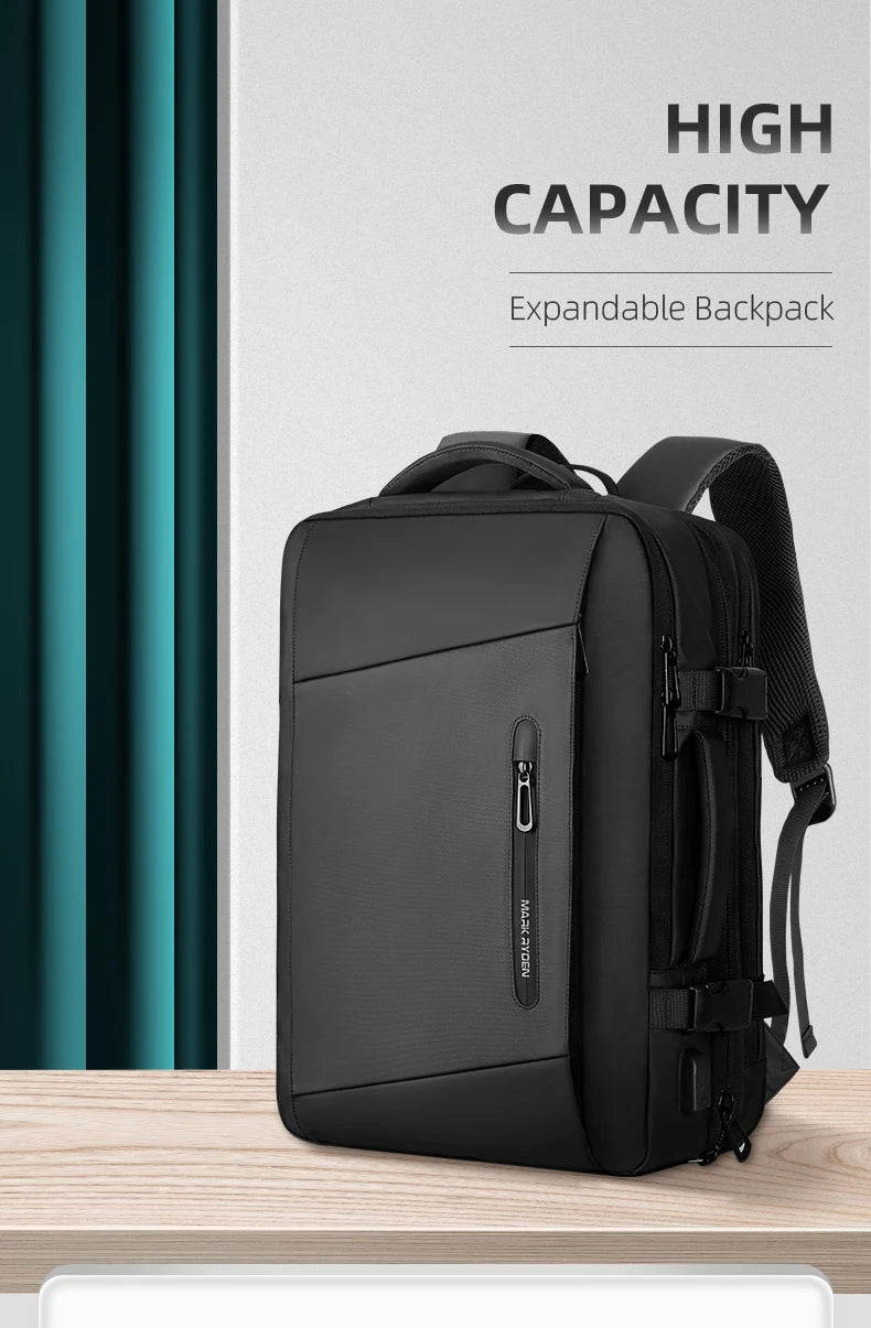 Mochila para portátil de 17 pulgadas para hombre, de negocios, de 40 l, homologada para viajar.